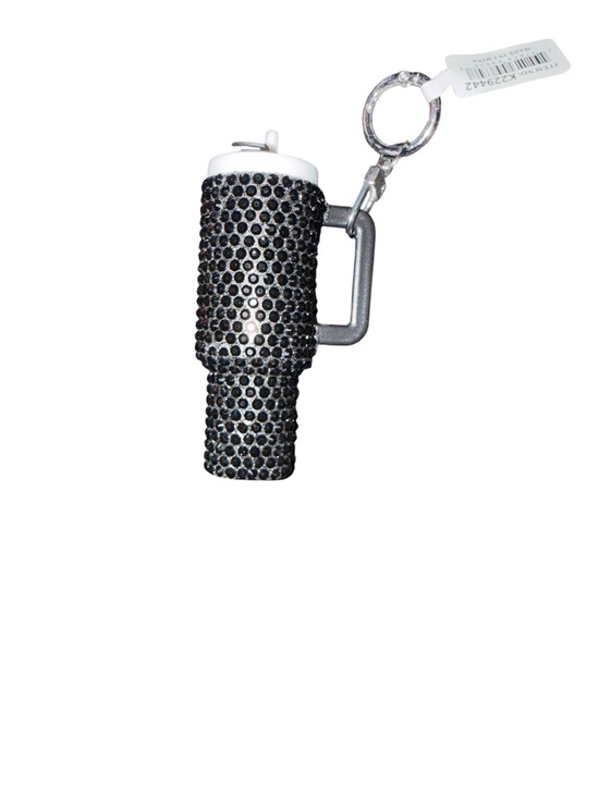 Tumbler Accessories - Crystal Embellished Black Keychain Card Holder